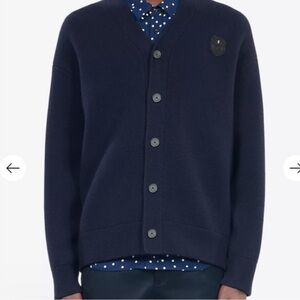 The Kooples Blue Cardigan Sweater V-Neck Knit